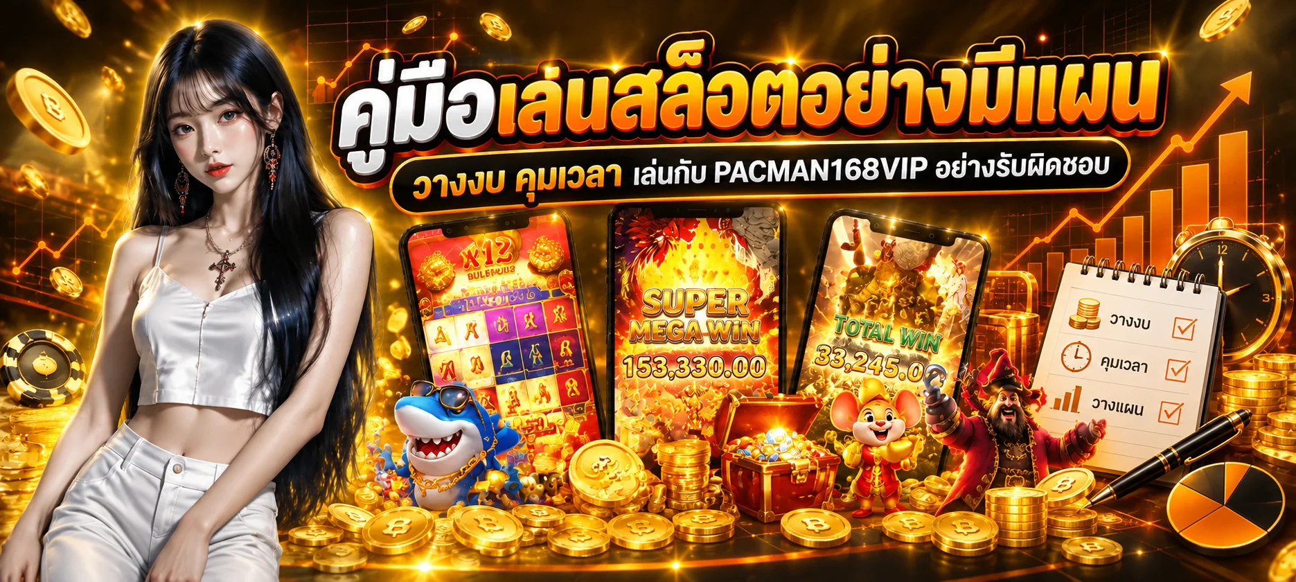 pacman168vip คู่มือเล่นสล็อตอย่างมีแผนและคุมงบ
